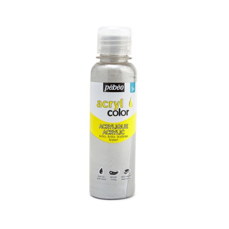 Acrylcolor metallic 150 ml, 117 Silver