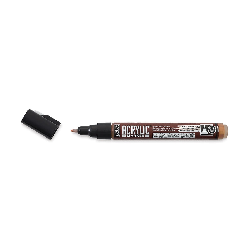 ACRYLIC MARKER 0,7 mm, 33 Burnt Sienna