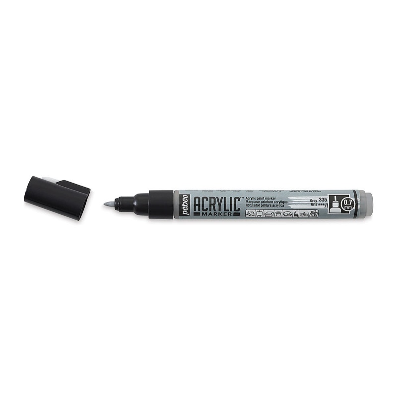 ACRYLIC MARKER 0,7 mm, 35 Grey