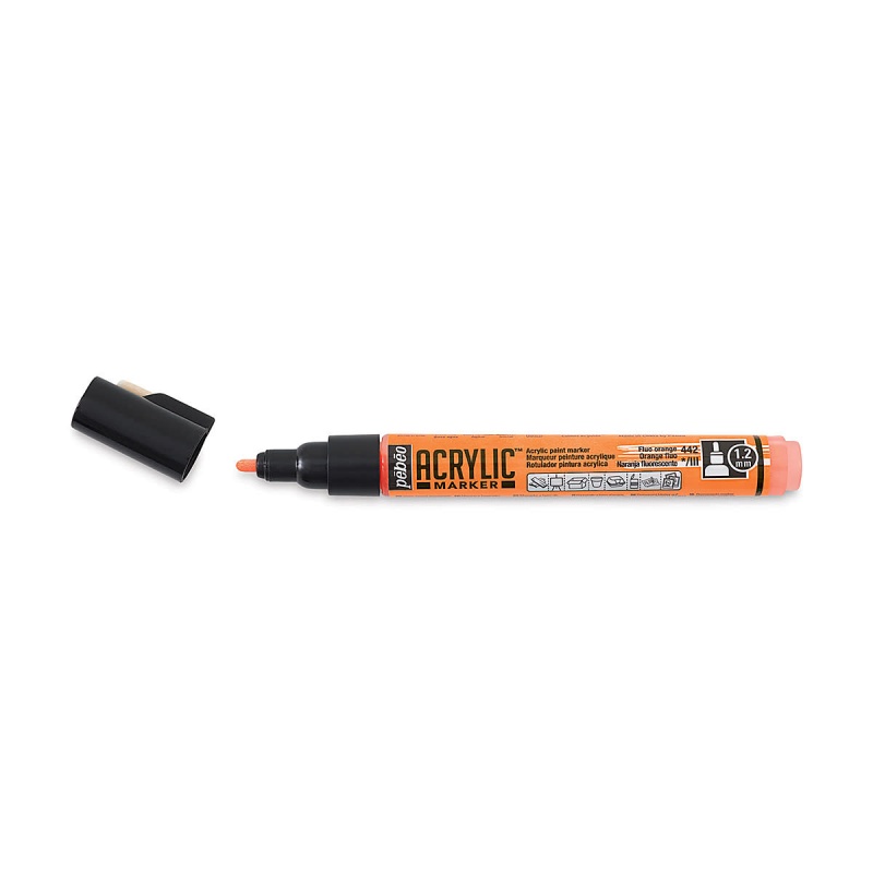 ACRYLIC MARKER 1,2 mm, 42 Fluo orange