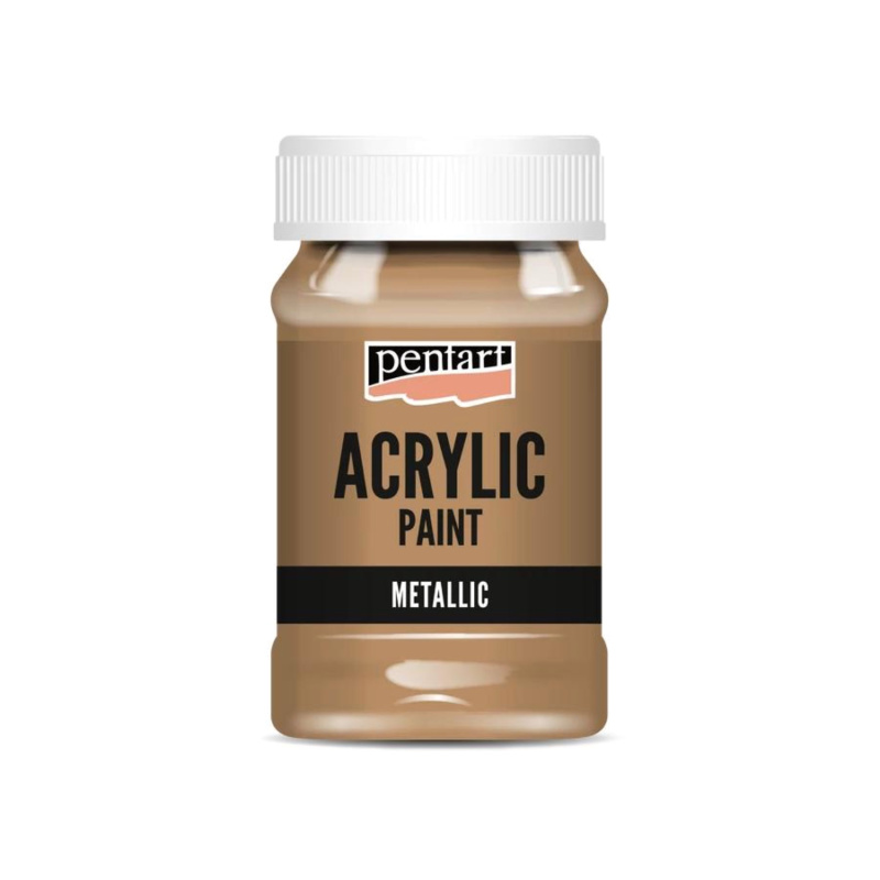 Akrylová barva 100 ml, metalická bronzová