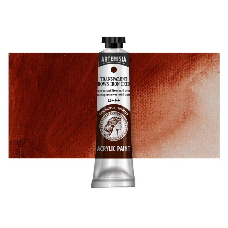Akrylová barva Artemisia transparent brown iron oxide, 40 ml