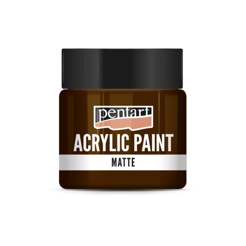 Akrylová barva matná 50 ml, červenohnědá 