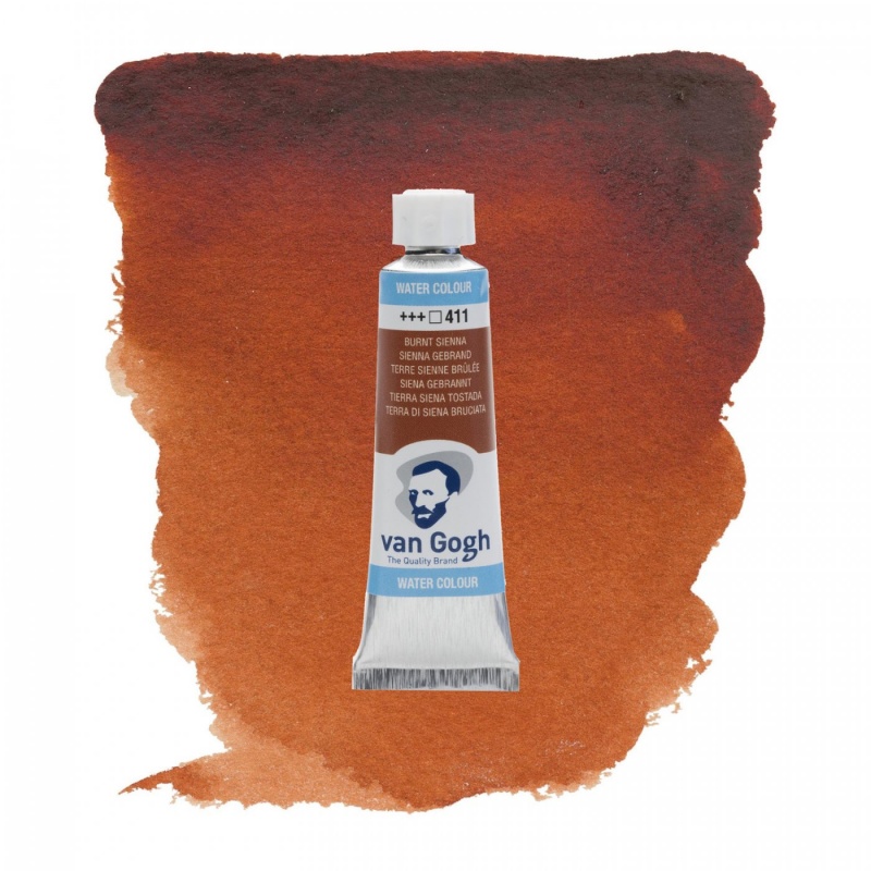 Akvarelové barva Van Gogh, 10 ml, Burnt sienna