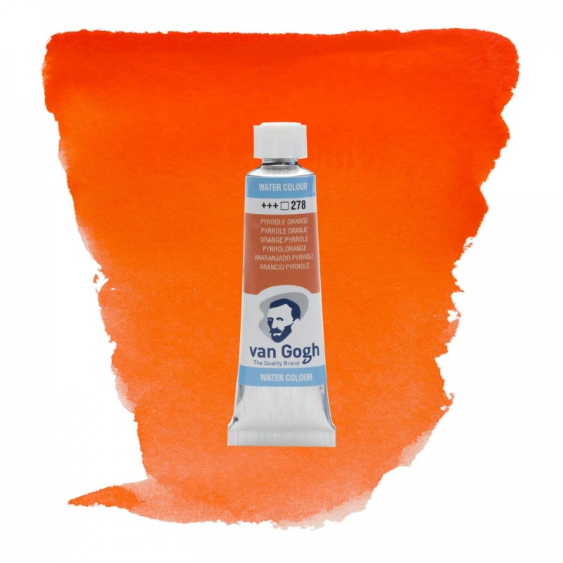 Akvarelové barva Van Gogh, 10 ml, Pyrrole orange