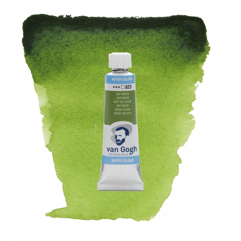 Akvarelové barva Van Gogh, 10 ml, Sap green