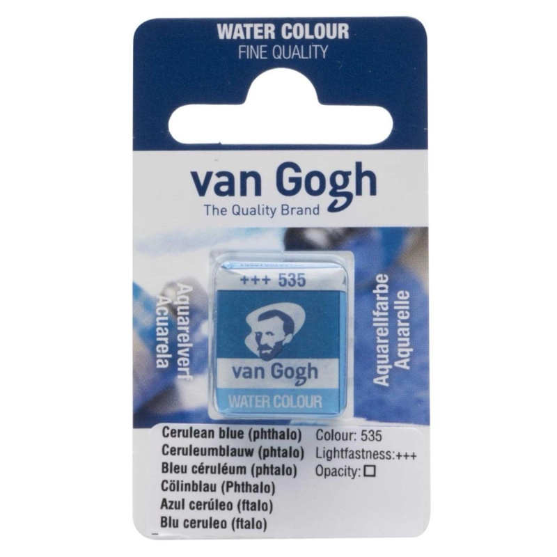Akvarel Van Gogh, 2 ml, azurová modř