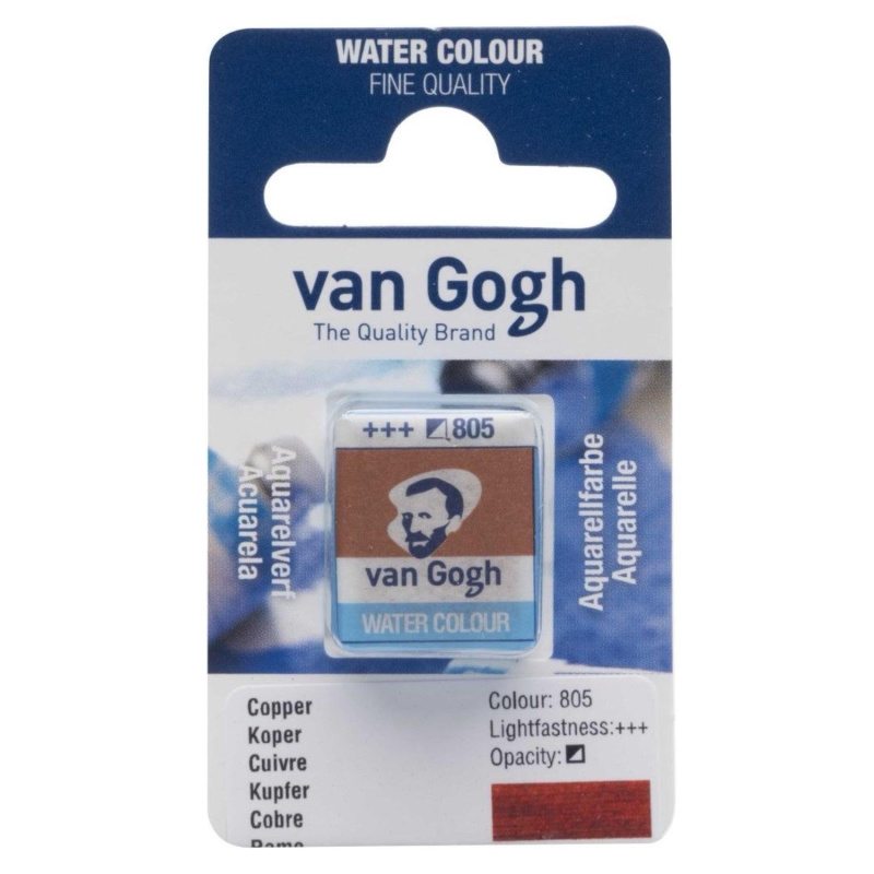 Van Goghova akvarelová barva, 2 ml, měděná
