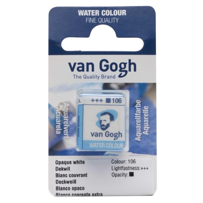 Akvarelová barva Van Gogh, 2 ml, neprůhledná bílá 
