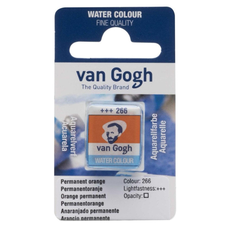 Akvarelová barva Van Gogh, 2 ml, Permanent orange