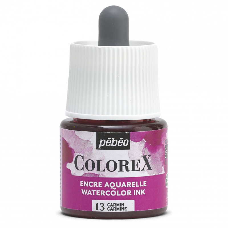 Akvarelový inkoust COLOREX, karmínový 45 ml 