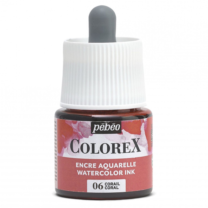 Akvarelový inkoust COLOREX, korálová 45 ml 