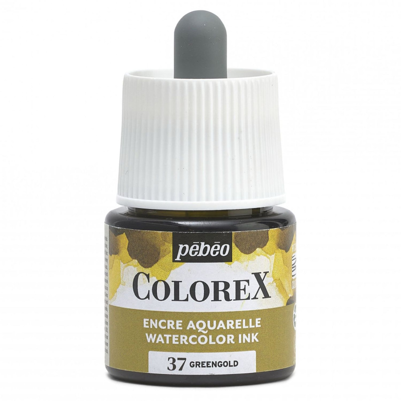 COLOREX akvarelový inkoust, zeleno-zlatý 45 ml 