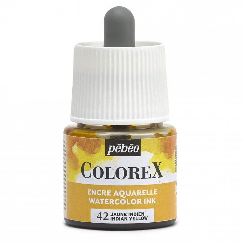 Akvarelový inkoust COLOREX, indická žluť 45 ml 