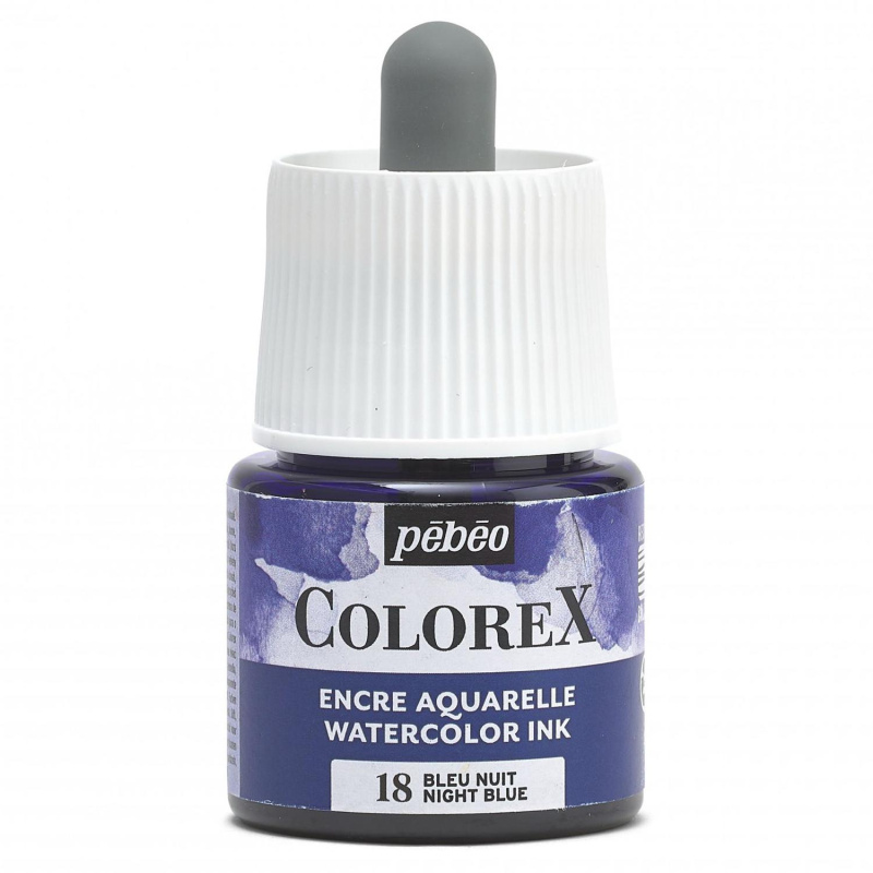 Akvarelový inkoust COLOREX, noční modrá 45 ml 
