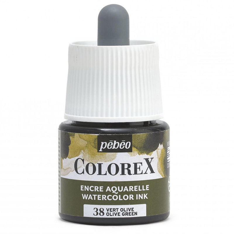 Akvarelový inkoust COLOREX, olivově zelený 45 ml 