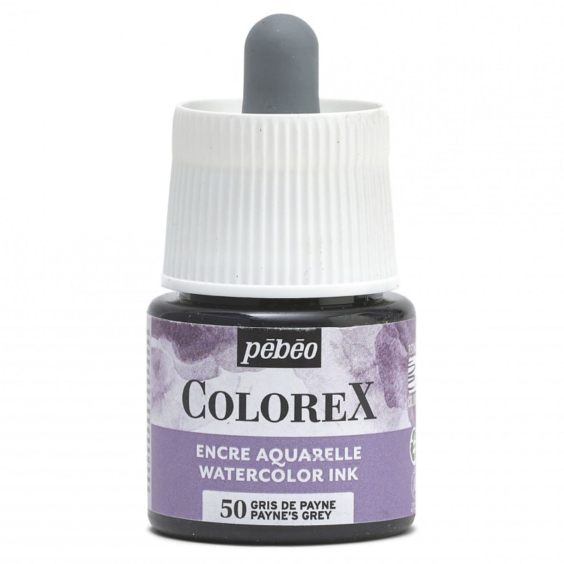 Akvarelový inkoust COLOREX, paynes grey 45 ml 
