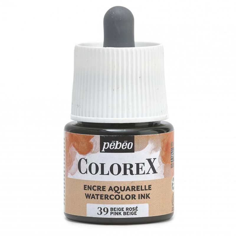 Akvarelový inkoust COLOREX, růžovo-béžový 45 ml 