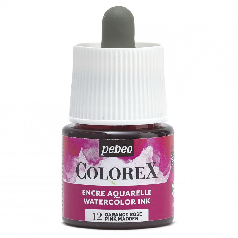 Akvarelový inkoust COLOREX, růžová maddera 45 ml 