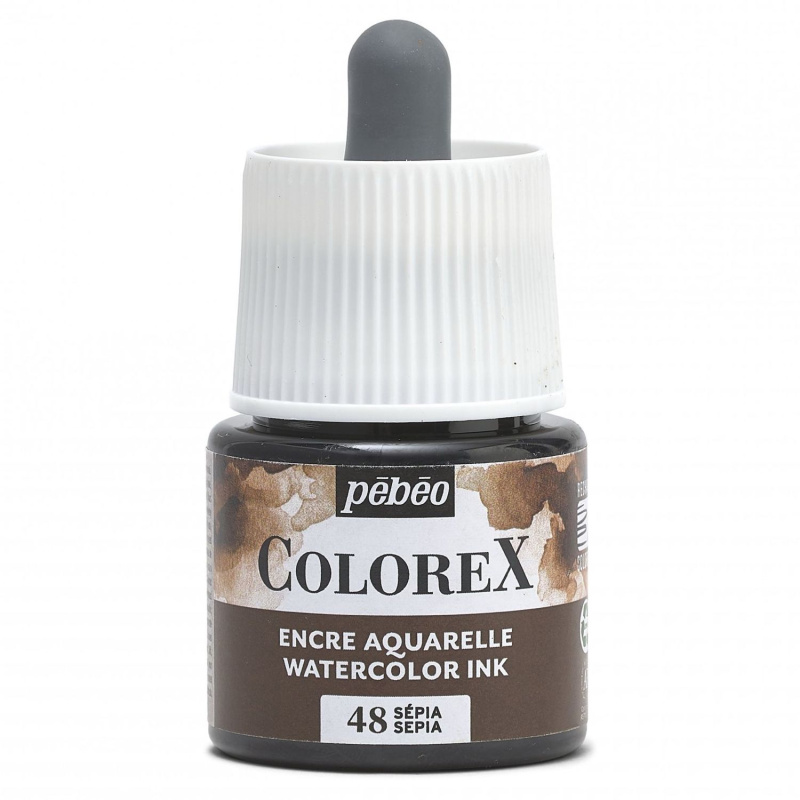 Akvarelový inkoust COLOREX, sépie 45 ml 