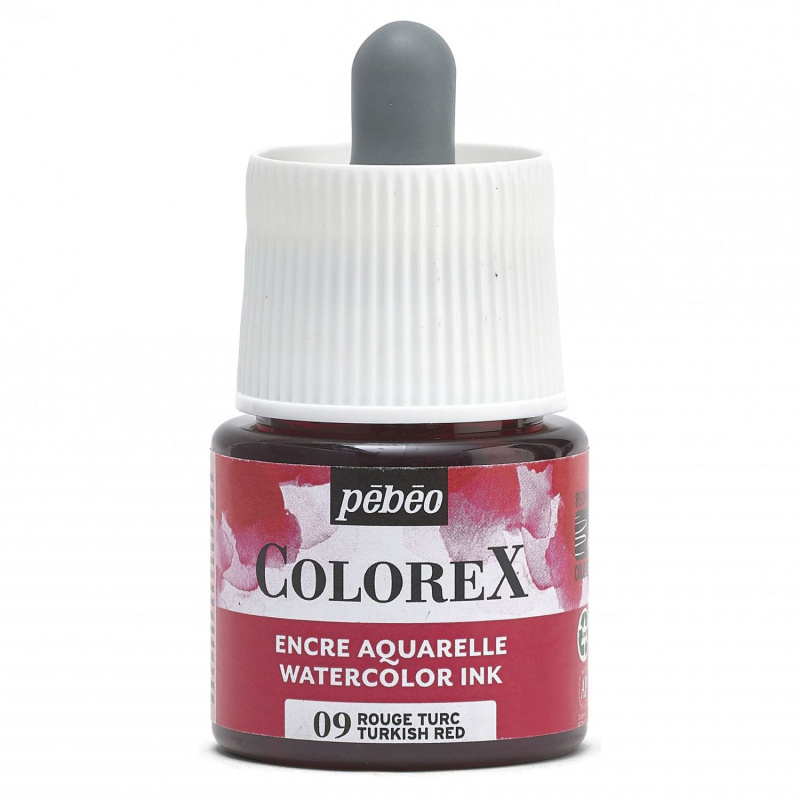 Akvarelový inkoust COLOREX, turecká červená 45 ml 