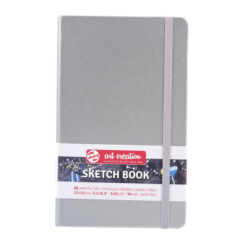 Art book, Art Creation, skicák, 13 x 21 cm, stříbrný 