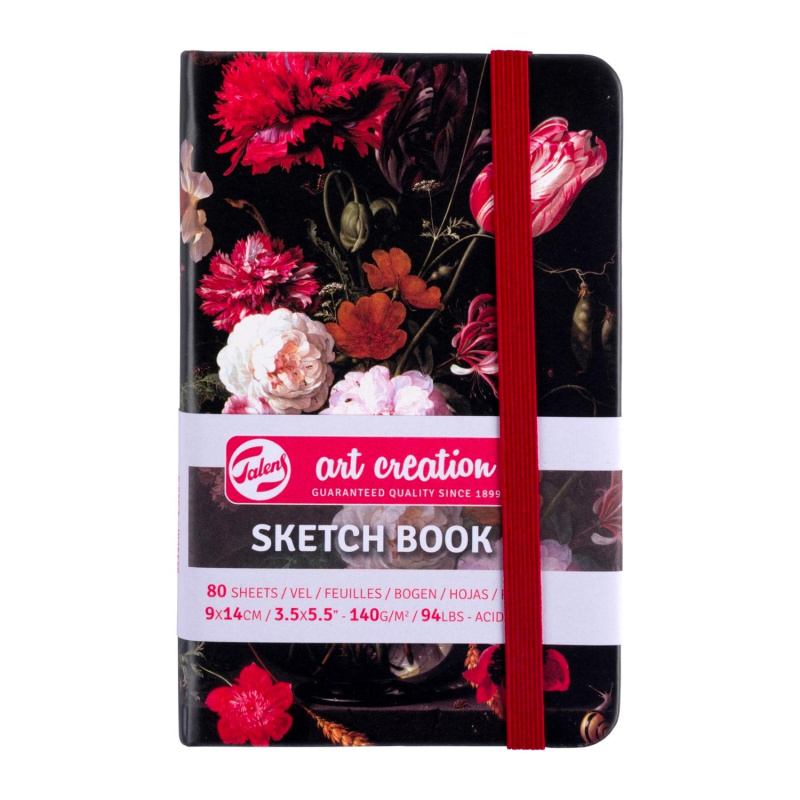 Art Book, Art Creation, skicák, 9 x 14 cm, Květiny  