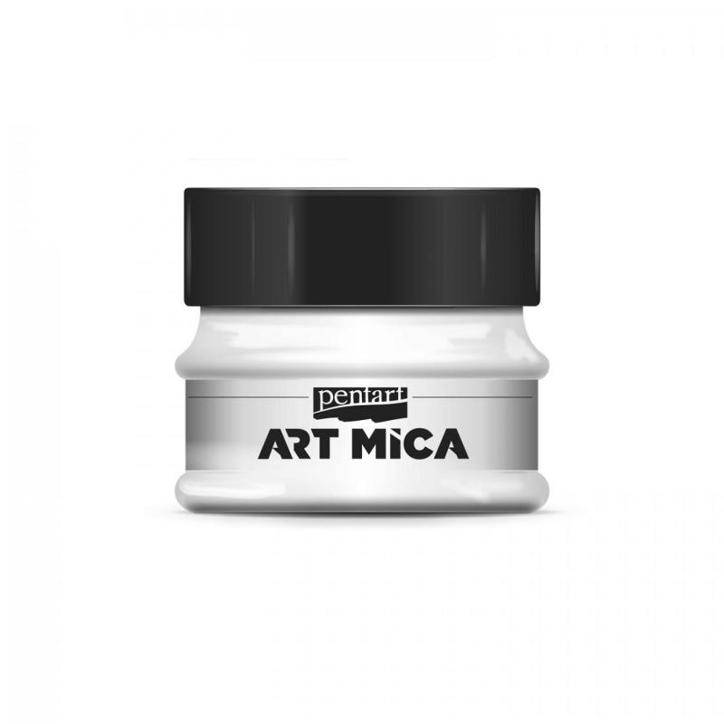 Art Mica, práškový pigment 9 g, perleťová bílá