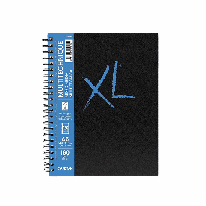 Artbook skicák CANSON Mixed Media CP, A5, 160g, 60 listů