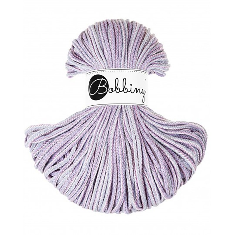 Bobbiny, Macramé pletená šňůra, 3 mm, 100 m, Magic Iris