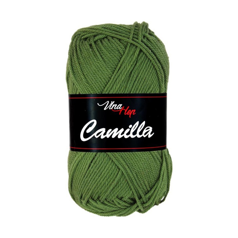 Camilla, 100% bavlněná příze, 50 g, cca 125 m, 8163 olivová