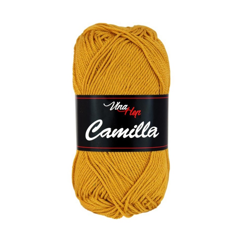 Camilla, 100% bavlněná příze, 50 g, cca 125 m, 8190 hořčice