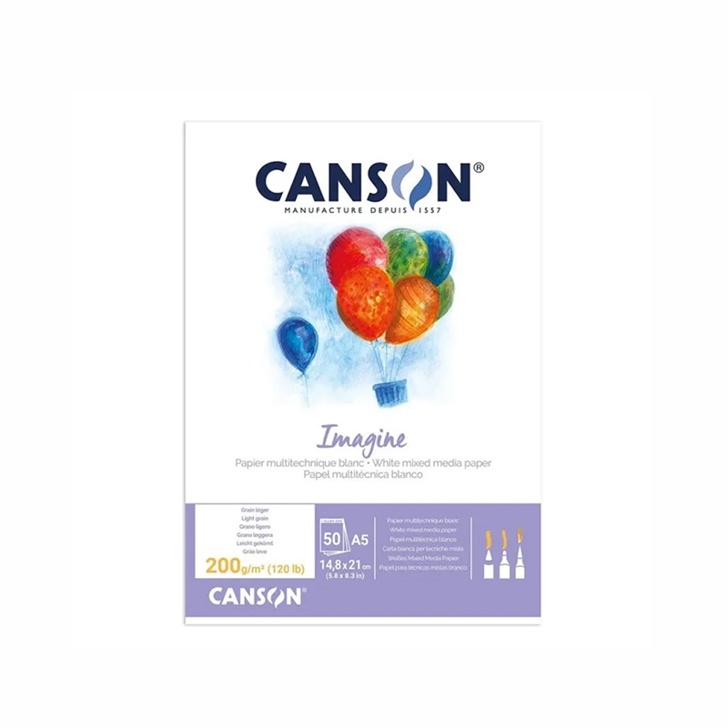 CANSON Skicař IMAGINE, A5, 200g/m2, 50 listů