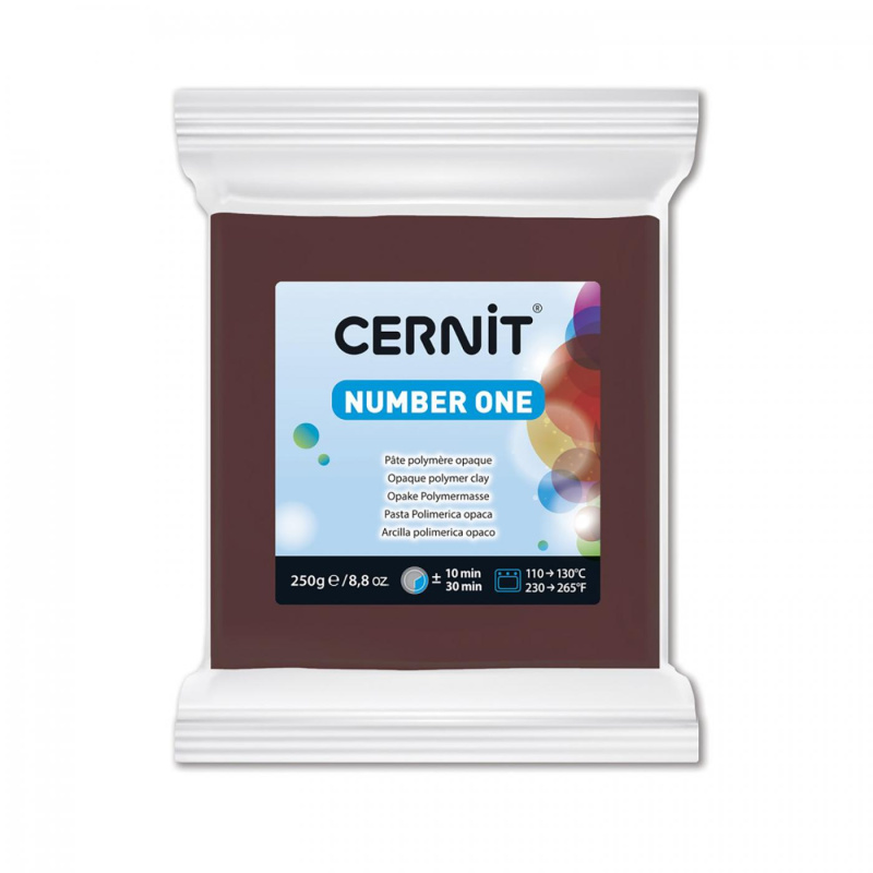 CERNIT Number One 250g, 800 hnědá