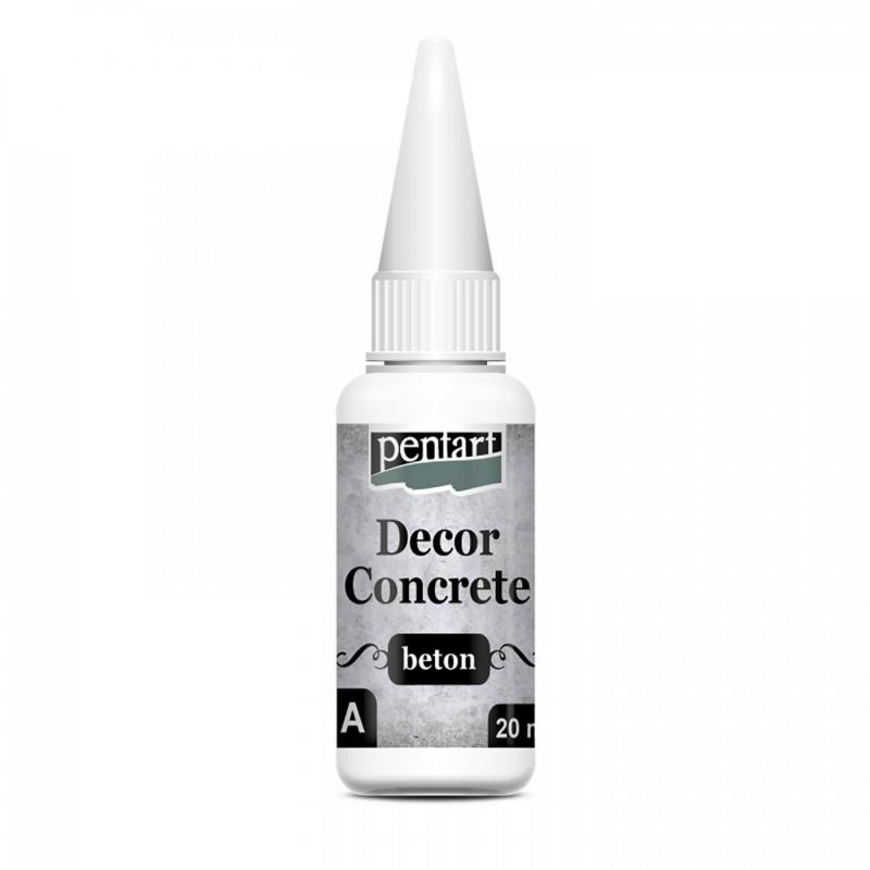 Decor beton, betonový prášek hrubý, 250 ml + 20 ml