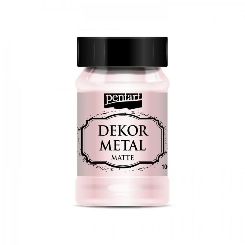 Dekor Metal matná 100 ml, růžová zlatá