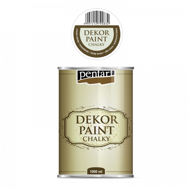 Dekor Paint Soft 1000 ml, krémová bílá