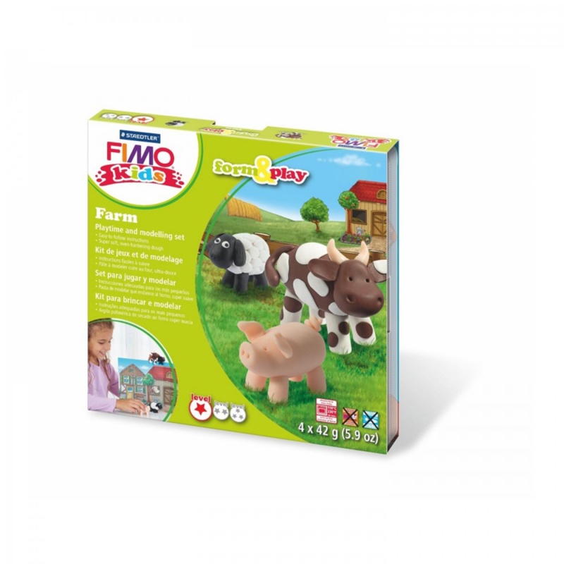 DĚTSKÁ SADA FIMO KIDS - Zvířátka na farmě