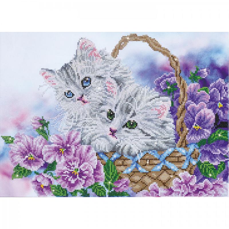 Diamond Dotz, Kitty basket, 52 x 38 cm