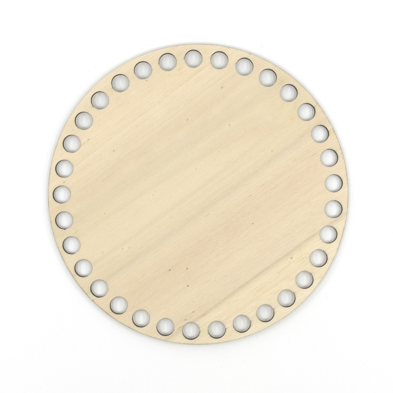 Dřevěné dno na košík, kruh, 17 cm