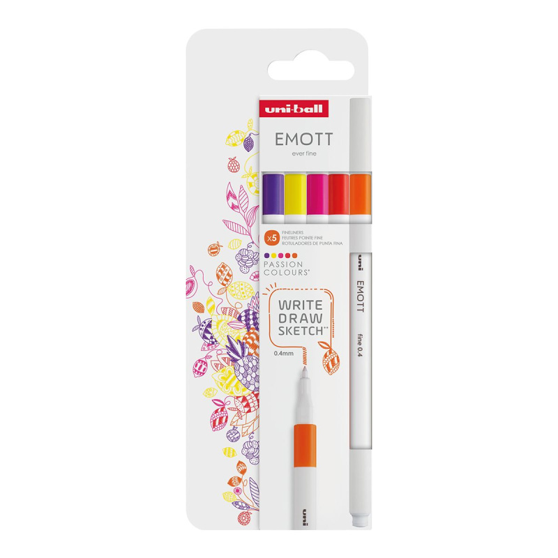 Liner EMOTT, 0,4 mm, sada 5 kusů PASSION