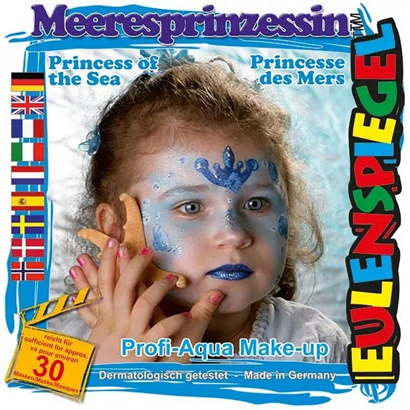 EULENSPIEGEL, Barvy na obličej, 4 ks, sada Princess of the Sea