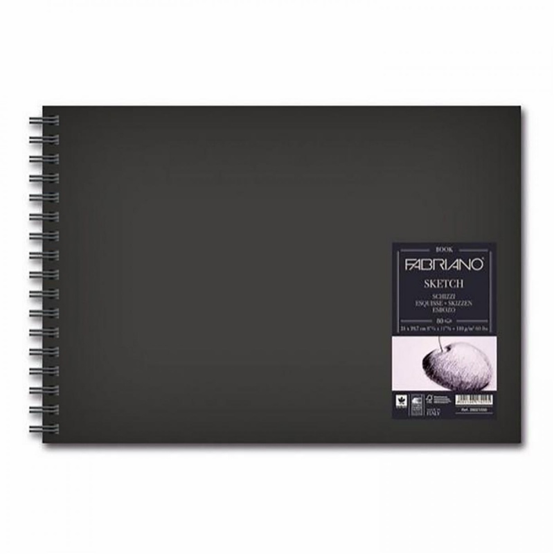 Fabriano sketch book, 14,8 x 21 cm, 110g / m2