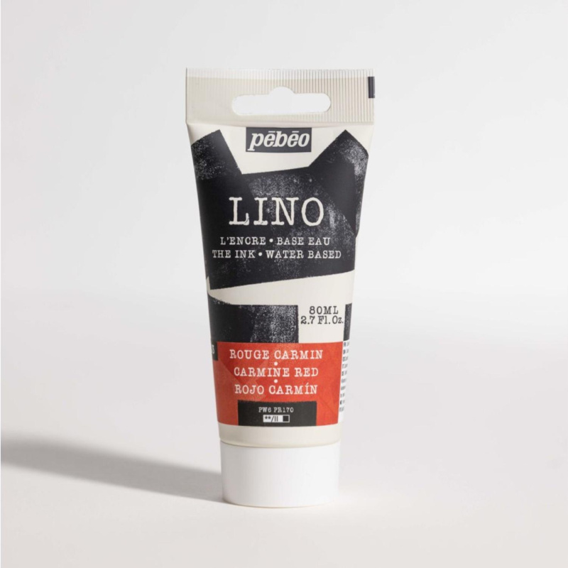 Linorytová barva PEBEO LINOCUT - karmínově červená, 80 ml 
