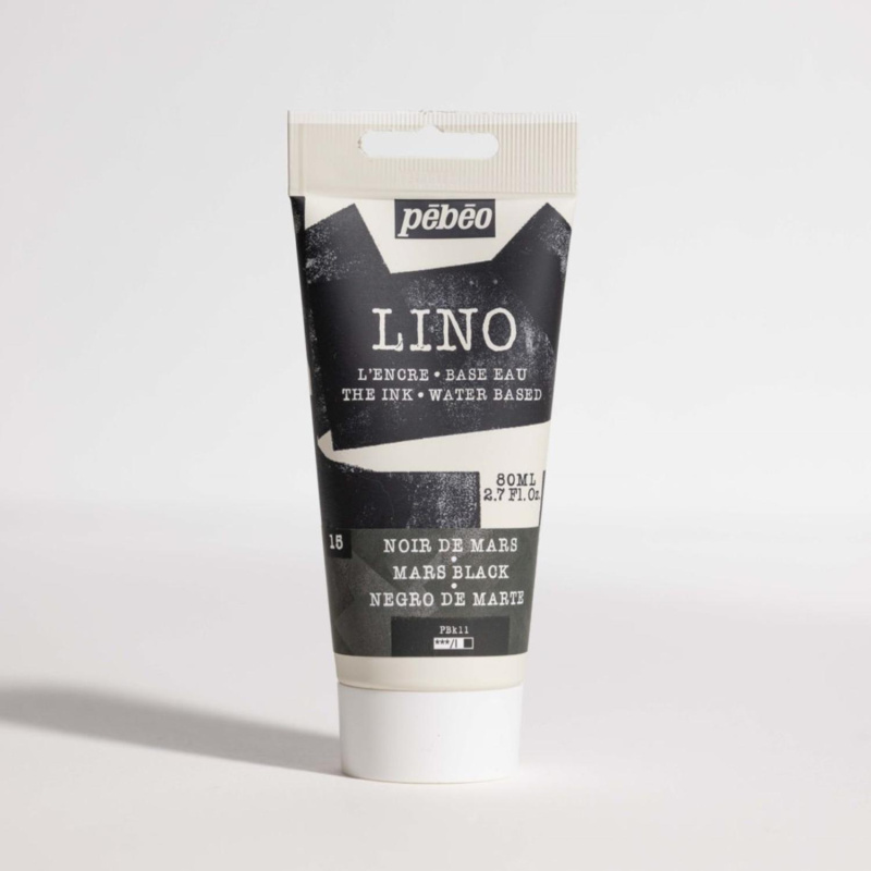 Linorytová barva PEBEO LINOCUT - mars black, 80 ml 