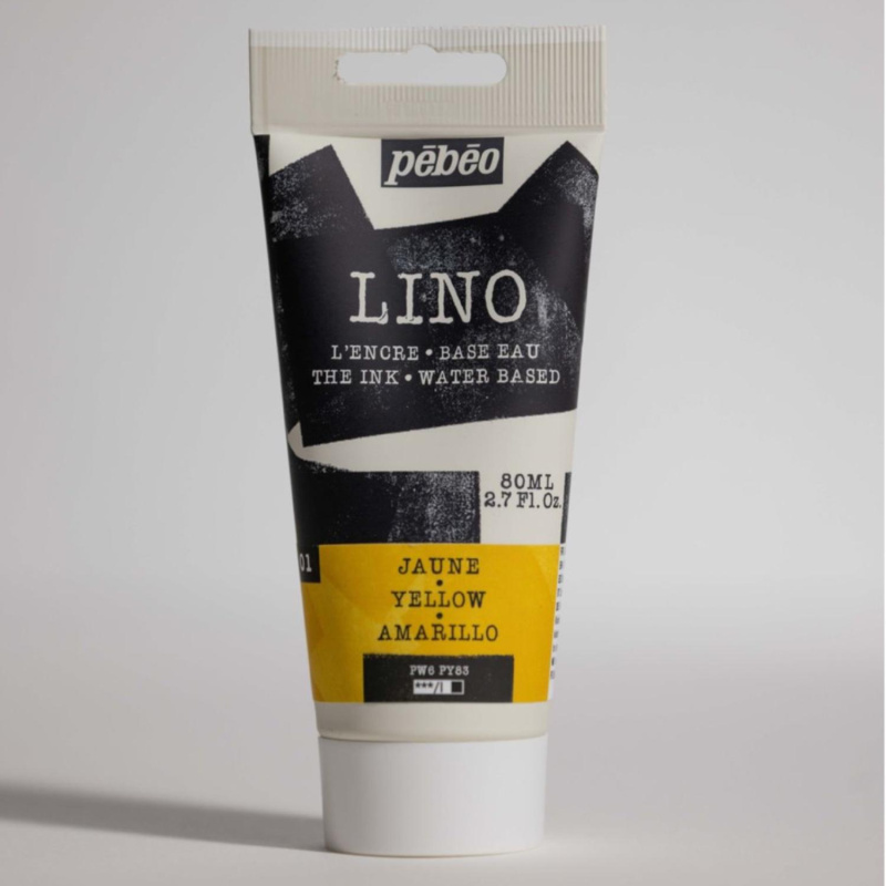 Linorytová barva PEBEO LINOCUT - žlutá, 80 ml 