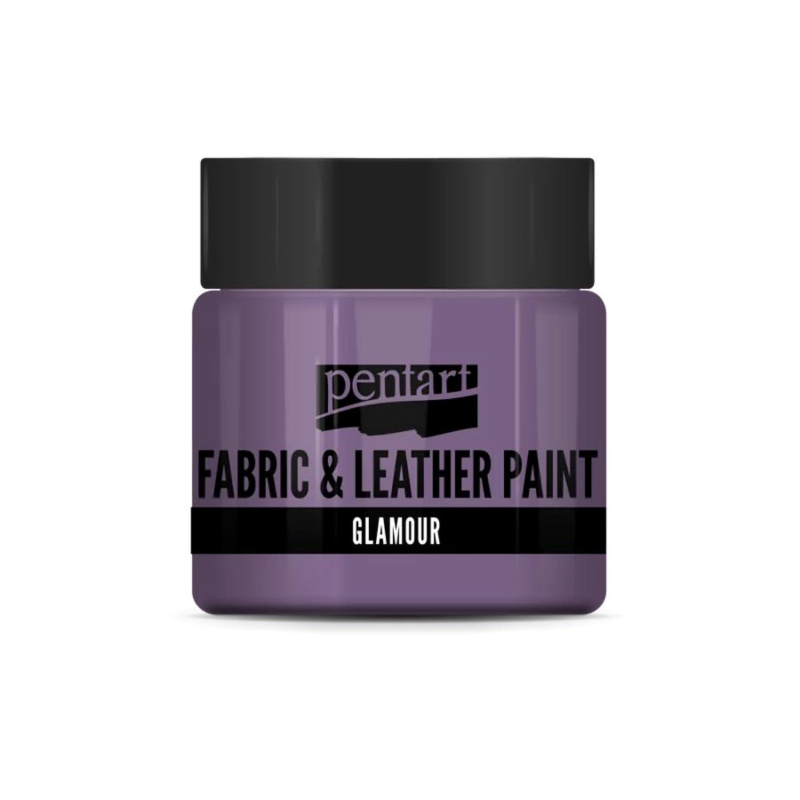 Barva na textil a kůži, glamour, 50 ml, fialovostrieborná