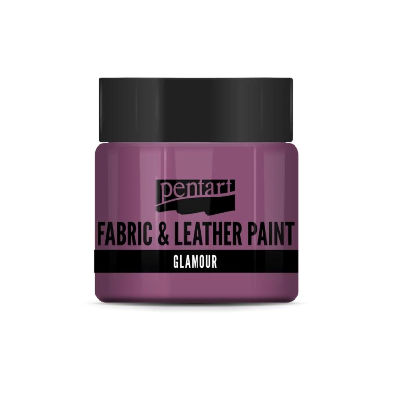 Barva na textil a kůži, glamour, 50 ml, striebornoružová