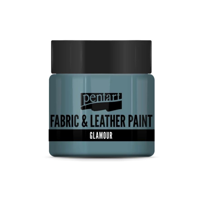 Barva na textil a kůži, glamour, 50 ml, striebornotyrkys