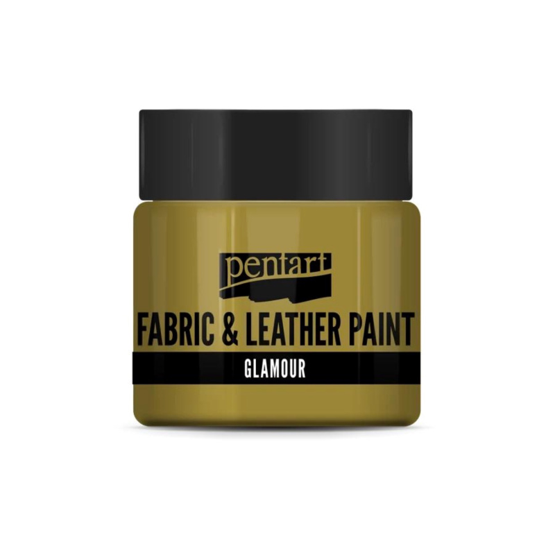 Barva na textil a kůži, glamour, 50 ml, zlatá